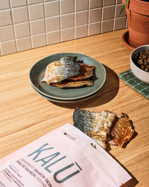 Dehydrated Salmon Skins
